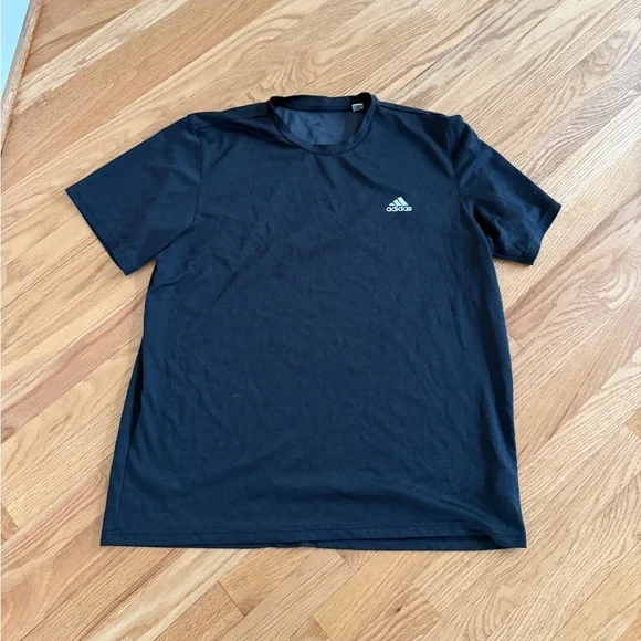 Adidas black t shirt sports shirt workout shirt - Picture 1 of 3